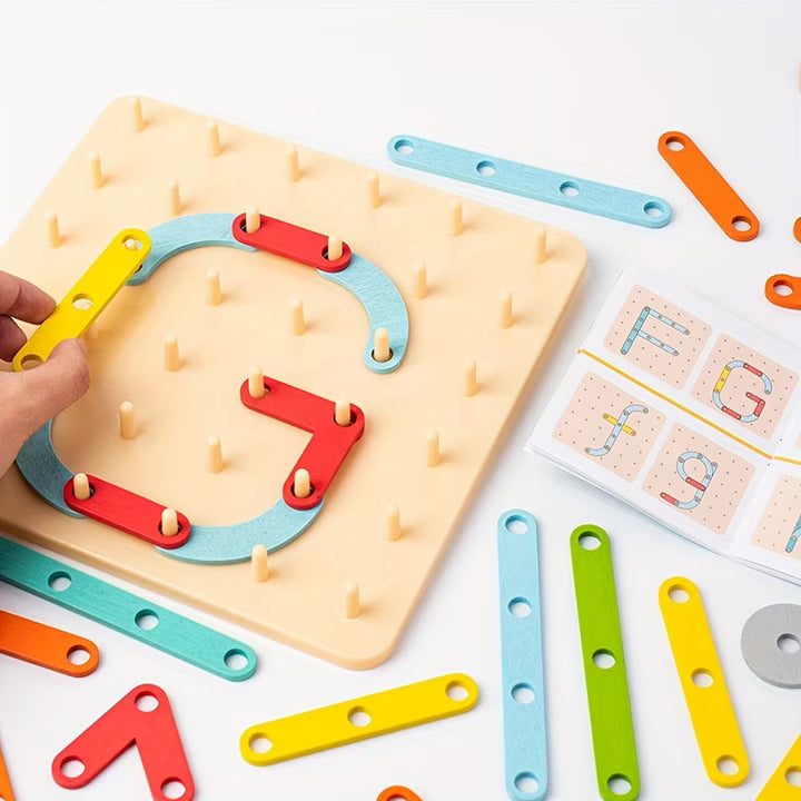 Blocs Jouets à motifs en bois pour enfants Montevia Kids