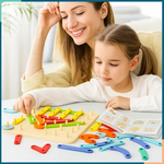 Blocs Jouets à motifs en bois pour enfants Montevia Kids