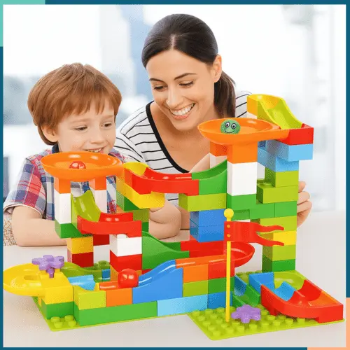 Jeu de Construction à Billes Colorées Montevia Kids